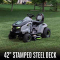 EGO Power+ 42-Inch T6 Electric Lawn Tractor with 6 x 6.0Ah Batteries & 800W Turbo Charger