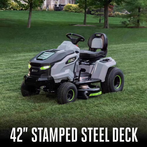 EGO Power+ 42-Inch T6 Electric Lawn Tractor with 6 x 6.0Ah Batteries & 800W Turbo Charger