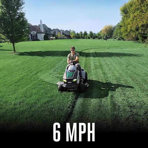EGO Power+ 42-Inch T6 Electric Lawn Tractor with 6 x 6.0Ah Batteries & 800W Turbo Charger